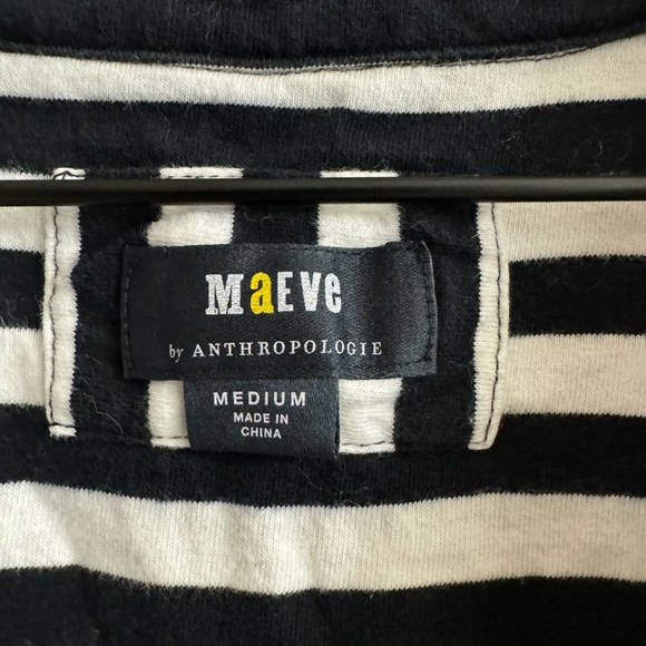 Maeve by Anthropologie Striped Polo Mini Dress with Pockets size Medium - Picture 8 of 8